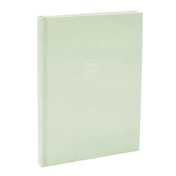Schoolagenda A5 Licht groen 2025 - 2026