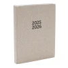 Schoolagenda A5 18mnd 2025 - 2026 Linnen Beige
