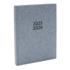 Schoolagenda A5 18mnd 2025 - 2026 Linnen Grijs
