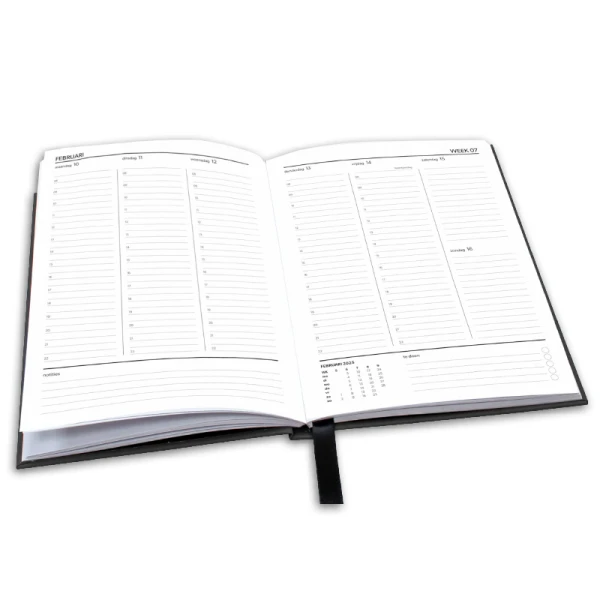 Schoolagenda A5 Planner Black 2025 - 2026