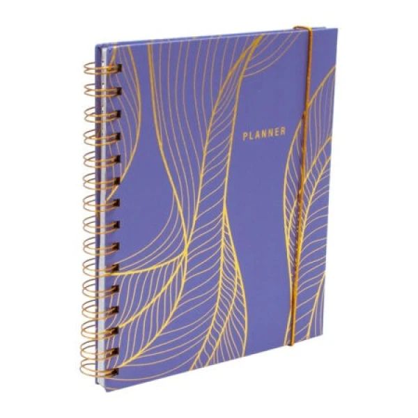 Planner undated spiraal purple 20x16cm