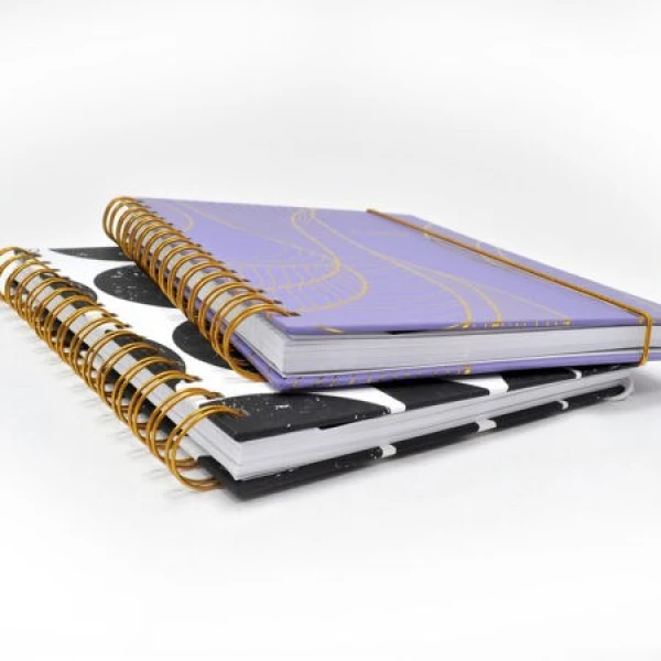 Planner undated spiraal purple 20x16cm