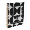 Planner undated spiraal black 20x16cm