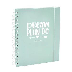 Schoolagenda Planner 22x16cm spiraal Mila groen 2024 - 2025