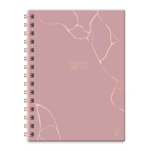 Planner 29x21cm spiraal Valo rose