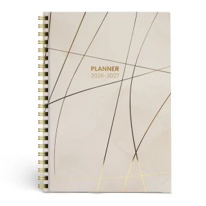 Planner 29x21cm spiraal ELARA - Crรจme