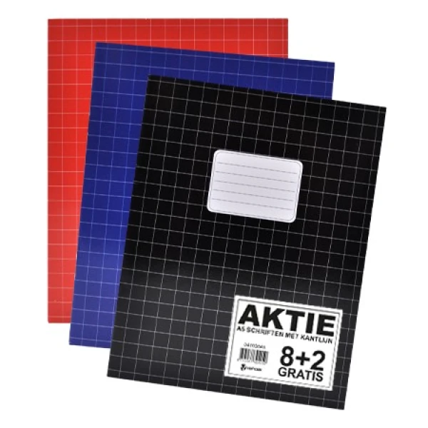 Schriften A5 ruit 10mm met kantlijn Basis per 10 verpakt