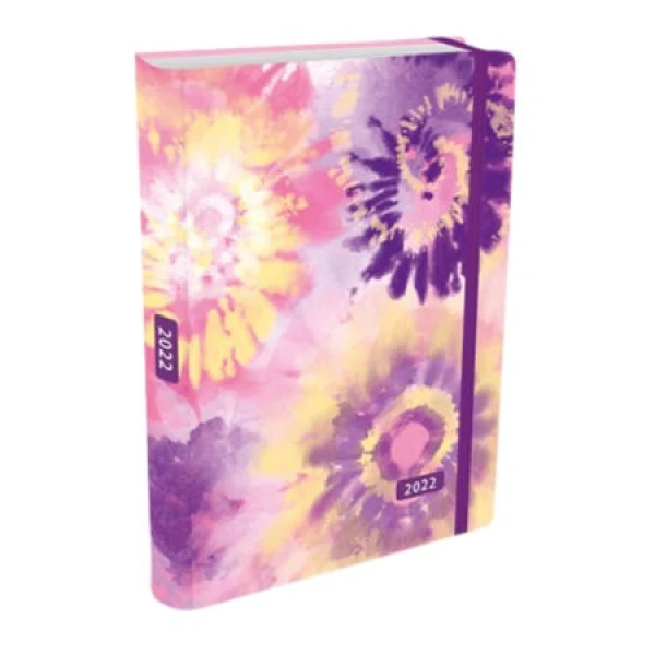 Schoolagenda Peter Pauper Tie Dye 16 maanden 2021 - 2022