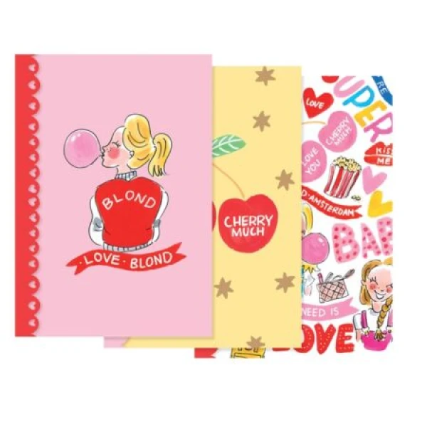 Schrift A5 lijn Blond 3pak