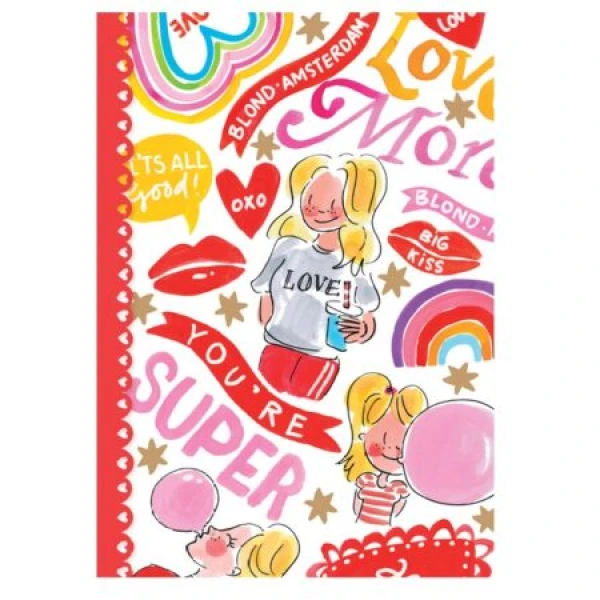 Schrift A4 lijn Blond