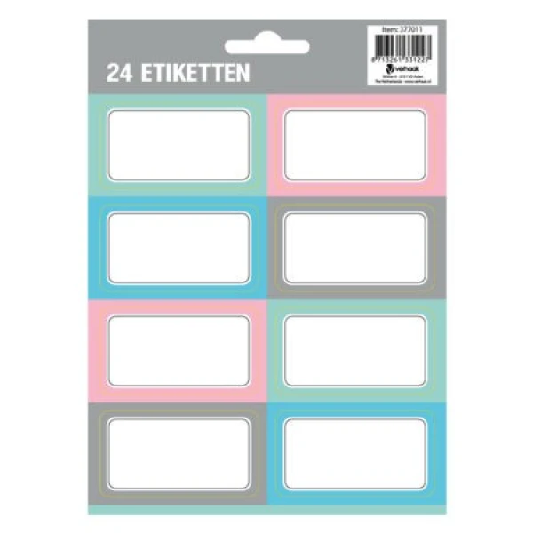 etiketten pastel