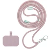 Lanyard telefoon + verbindingskaart roze