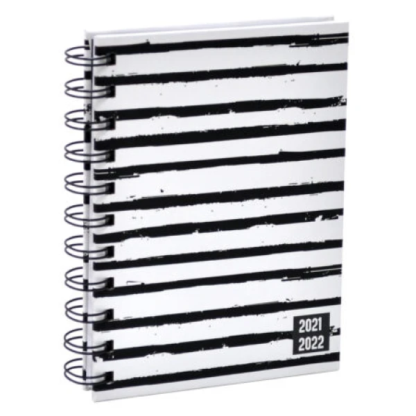 Agenda A6 Spiraal Flow Stripes 2021 - 2022