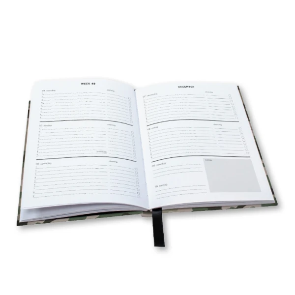 Schoolagenda A5 Camouflage Groen 2024 - 2025