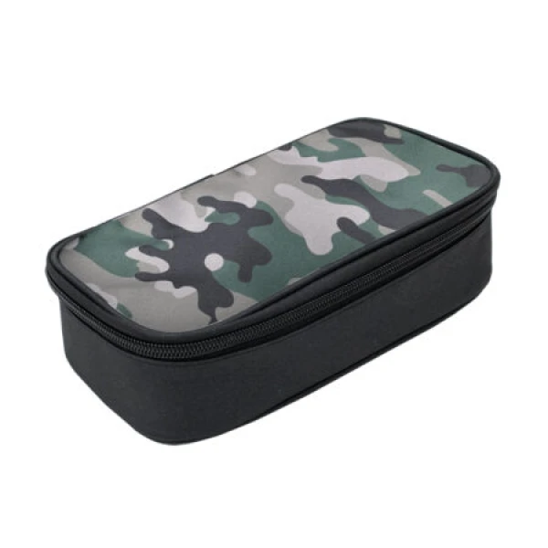 Etui bakmodel Camouflage groen