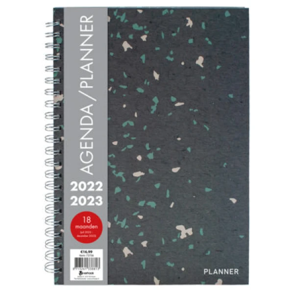 Planner spiraal Terrazzo 29x21cm