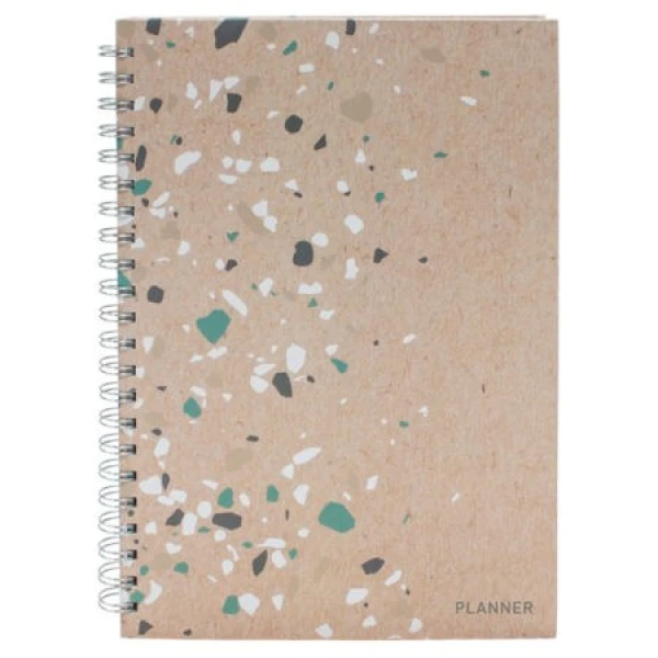 Planner spiraal Terrazzo 29x21cm