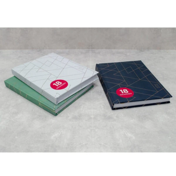 Schoolagenda A5 Lux Blauw (18 mnd) 2023 - 2024
