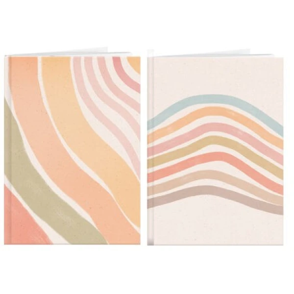 Schrift A4 lijn Happy Retro Curve