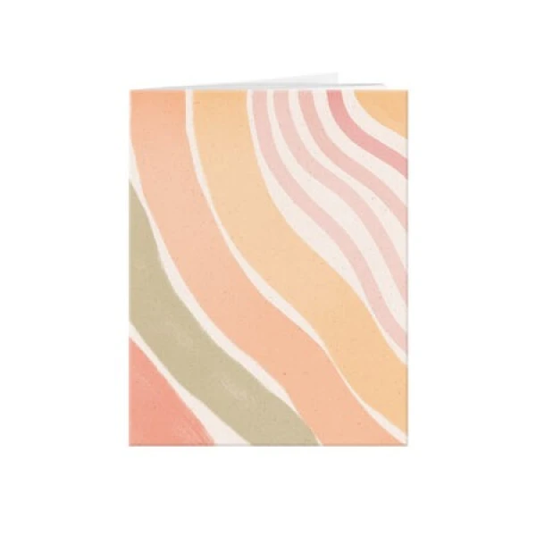 Schrift A5 lijn Happy Retro Curve