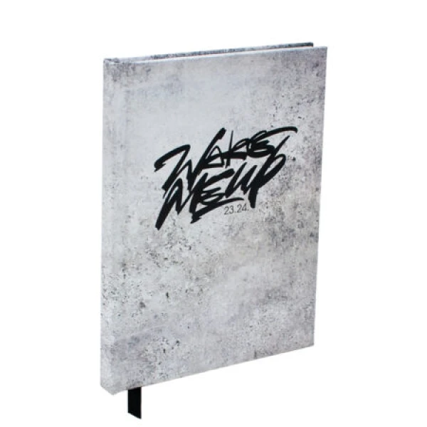 Schoolagenda A5 Wake me up Grijs 2023 - 2024