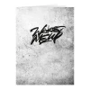 Schrift A4 lijn Wake me up grijs (2 stuks)