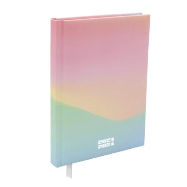 Schoolagenda A5 Rainbow B 2023 - 2024