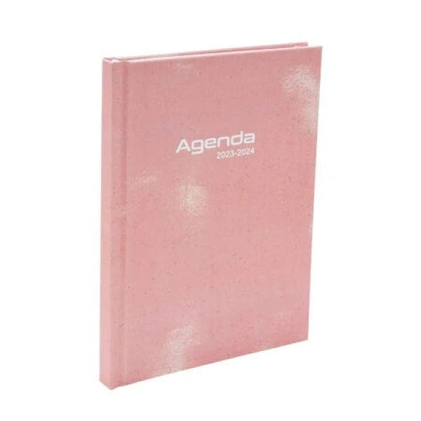 Schoolagenda A5 Canva Nature Roze 2023 - 2024