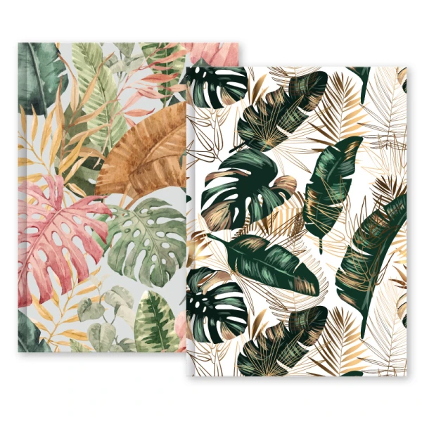 Schrift harde kaft A4 lijn Tropic Leaves - Afbeelding 2
