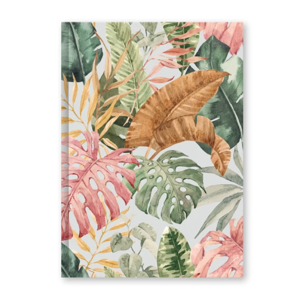 Schrift harde kaft A4 lijn Tropic Leaves