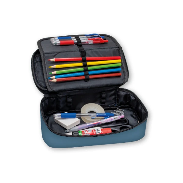 Etui bakmodel XL 24x12cm Zed Blauw - Afbeelding 3