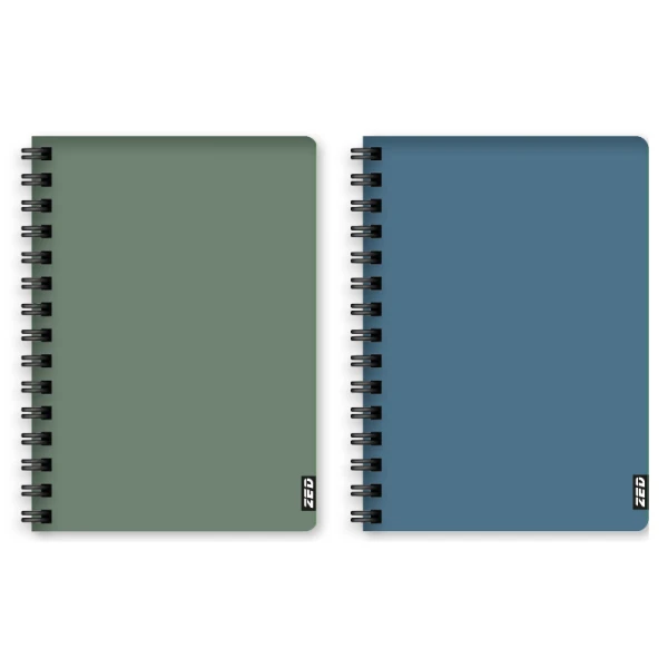 Harde kaft Dummyboek A5 spiraal Zed Blauw - Afbeelding 2