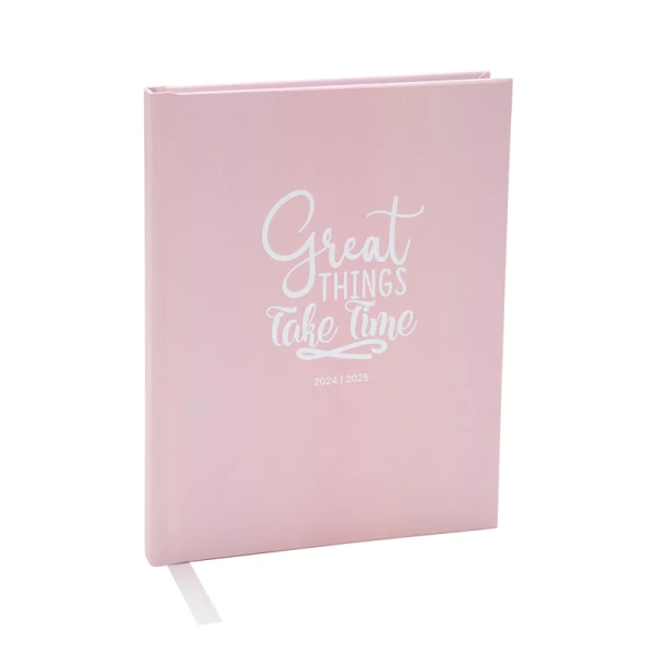 Schoolagenda 18mnd A5 2024 - 2025 Mila Pastel Roze