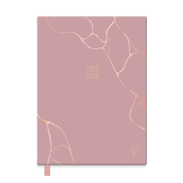 Agenda A5 25/26 Valo rose