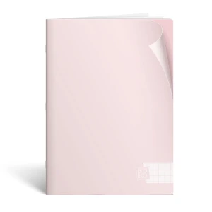 Schrift A4 Ruit 10mm PP SOHO Pastel - Roze