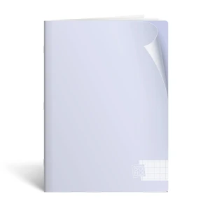 Schrift A4 Ruit 10mm PP SOHO Pastel - Blauw