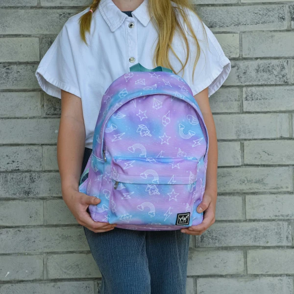 YLX Finch Backpack | Pastel Galaxy Unicorn - Afbeelding 5