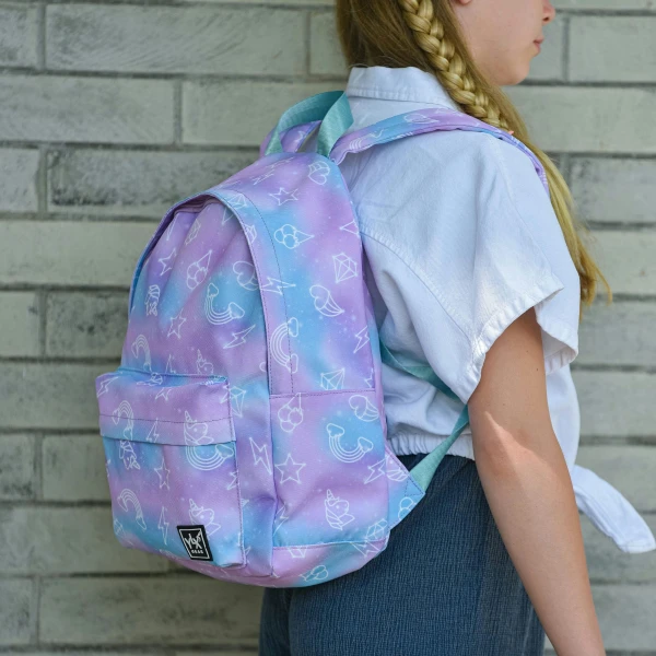 YLX Finch Backpack | Pastel Galaxy Unicorn - Afbeelding 4