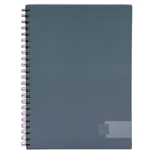 Dummyboek harde kaft A4 spiraal SOHO Urban blauw