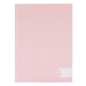 Schrift harde kaft A4 lijn SOHO Pastel roze