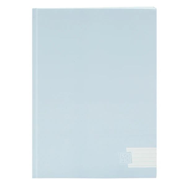 Schrift harde kaft A4 lijn SOHO Pastel blauw