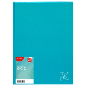 Dummyboek A4 harde kaft blanco vellen turquoise