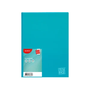 Dummyboek A5 harde kaft blanco vellen turquoise