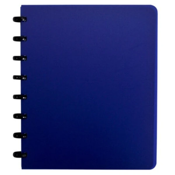 Ringschrift A4 lijn PP donkerblauw