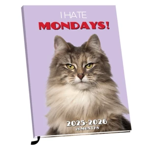 Schoolagenda A5 I Hate Mondays 18 mnd 2025-2026