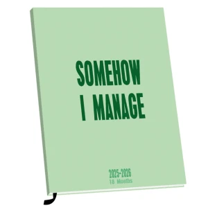 Schoolagenda A5 Somehow I Manage 18 mnd 2025-2026