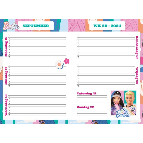 Schoolagenda Barbie 2024-2025 - Afbeelding 6