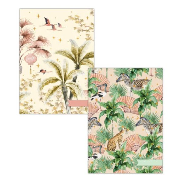 Oriental Flamingo flight/ Sweet Jungle A4 schriftset