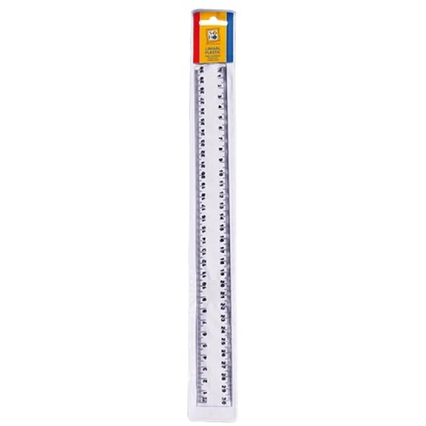 Liniaal 30cm plastic SOHO
