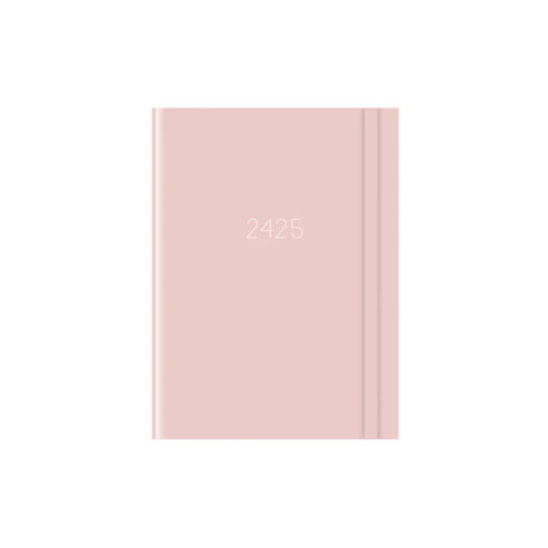 Studieagenda A6 pastel roze 2024-2025